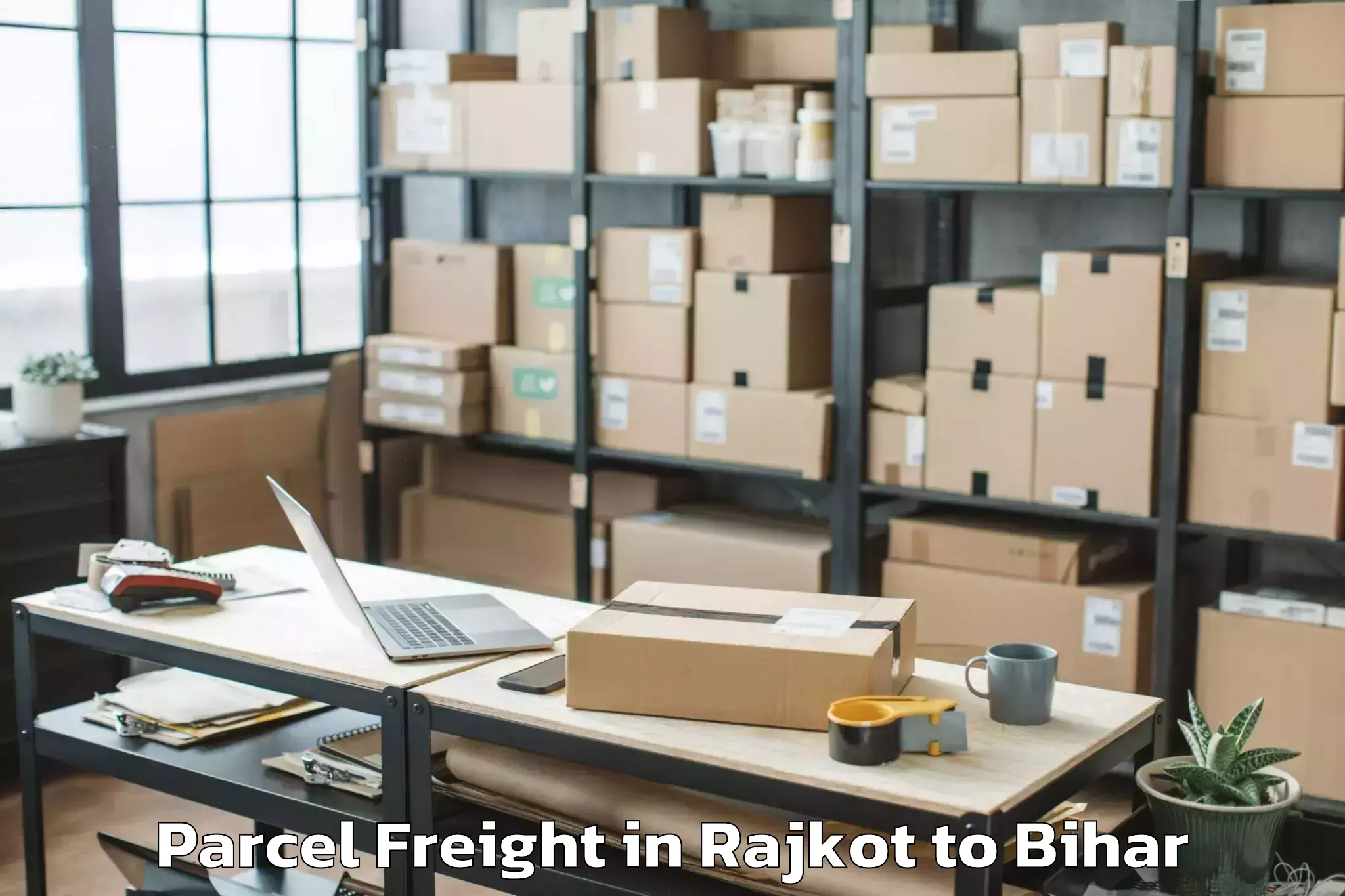 Easy Rajkot to Nautan Parcel Freight Booking